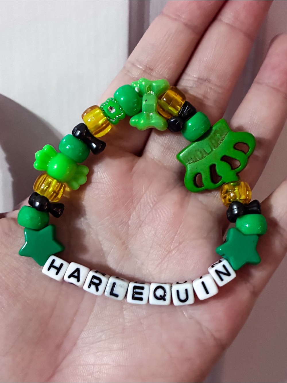 The Freak Circus: Harlequin Inspired Kandi Bracelet